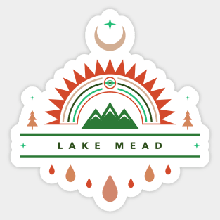 lake mead boho Sticker